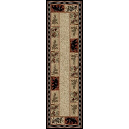 Sleep Ez 2 ft. 3 in. x 7 ft. 7 in. American Destination Cades Cove Area Rug, Multi Color SL2463952